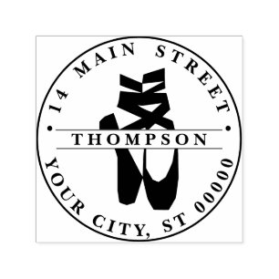 Sello Automático Ballerina pies en Pointe #2 Silhouette Ret