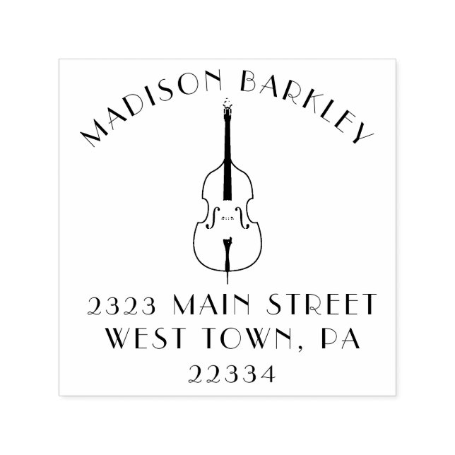 Sello Automático Banda de Jazz de Música de Urecght Bass (Diseño)