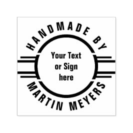 Sello Automático Bandas de botón + Su texto, logotipo o Rótulo