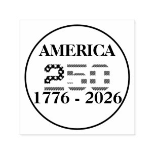 Sello Automático Bandera Americana 250 Aniversario EEUU 1776-2026