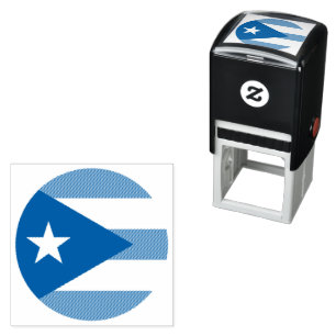 Sello Automático bandera de Puerto Rico