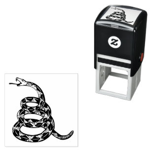 Sello Automático Bandera Gadsden No Pises en Mí Gris