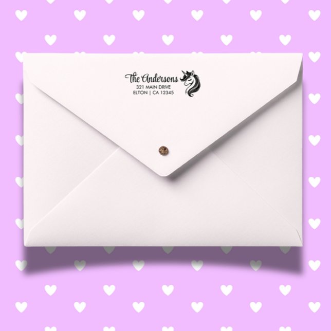 Sello Automático Bash de cumpleaños de Unicornio mágico (Add a magical touch to gifts, cards, and party favors today!)