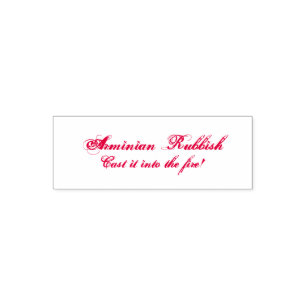 Sello Automático Basura Arminiana - ¡Arrójala Al Fuego!