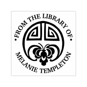 Sello Automático Bate de suerte de riqueza china "de la biblioteca 