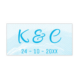 Sello Automático Beach Wedding Watercolor 