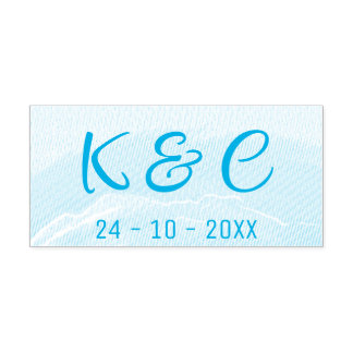 Sello Automático Beach Wedding Watercolor 