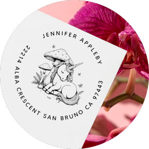 Sello Automático Bebé encantado Unicornio Toadstool dirección marip