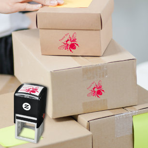 Sello Automático Bee Gracias Estampilla De Tinta Reutilizable