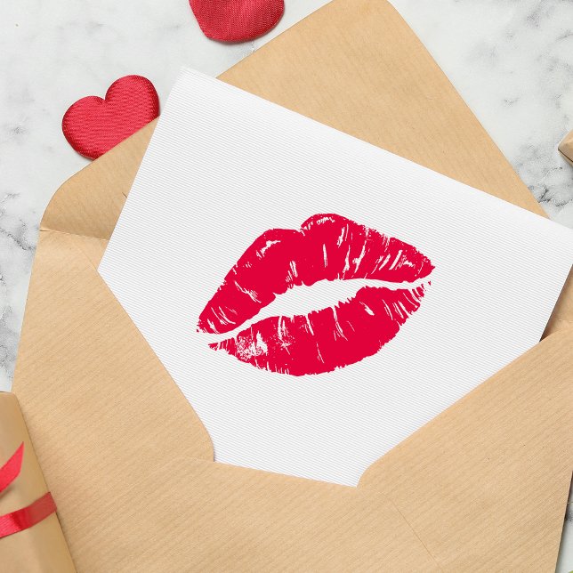 Sello Automático Beso Labio (Kiss Lip Self-inking Stamp)