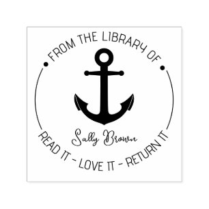 Sello Automático Biblioteca de libros estampado libro Personalizado