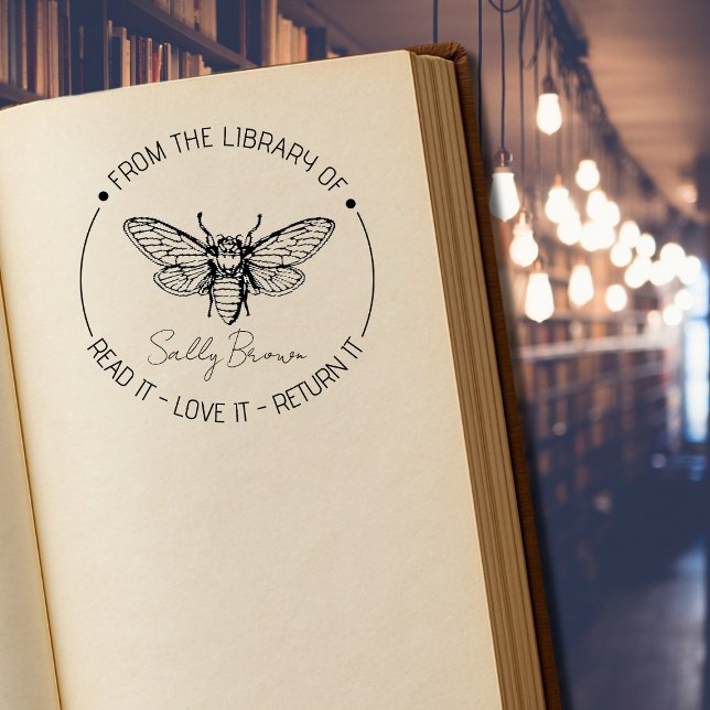 Sello Automático Biblioteca de libros estampilla de libro Personali (Subido por el creador)