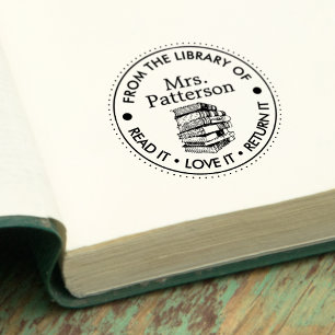 Sello Automático Bibliotecarios Léalo Amalo Devuélvalo Personalizad