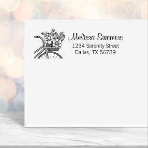 Sello Automático Bicicleta con dirección de la cesta de flores