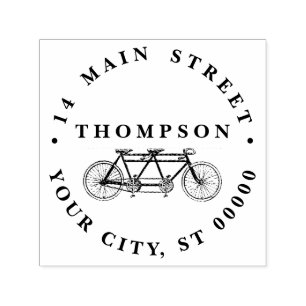 Sello Automático Bicicleta Vintage Construida Para Bicicleta De Dos