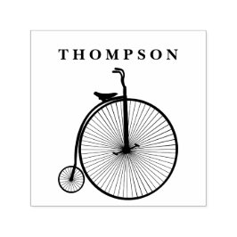 Sello Automático Bicicleta Vintage Velocípedo Penny Farthing Bicicl