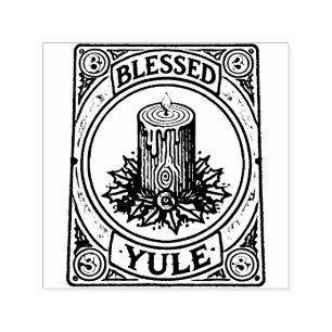 Sello Automático Bienaventurado Yule Pagan Yuletide Holiday