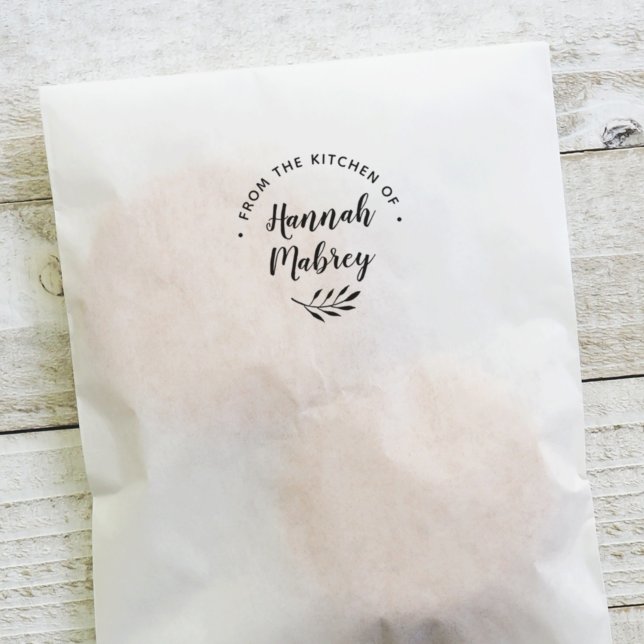 Sello Automático Bifurcación Botánica Personalizada Cocina o Hornea (Subido por el creador)