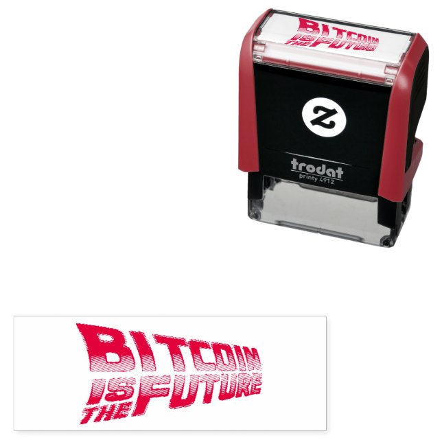 Sello Automático Bitcoin is the Future - Stamp / Stempel (In Situ)