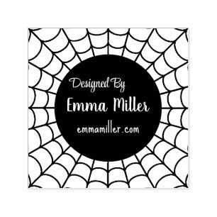 Sello Automático Black Halloween Spider Web Diseñada Por Maker