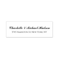 Blanco Negro Script Creativo Elegante Familia Mode