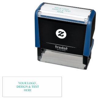 Sello Automático Blanco Personalizado – Su logotipo y texto aquí