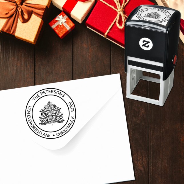 Sello Automático Blanco sobre la dirección del árbol de Navidad esc (Subido por el creador)