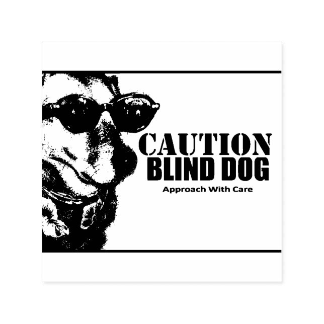 Sello Automático Blind Dog Self Inking Rubber Stamp (Diseño)