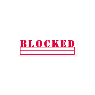 Sello Automático Bloqueada Oficina de Factura Moderna