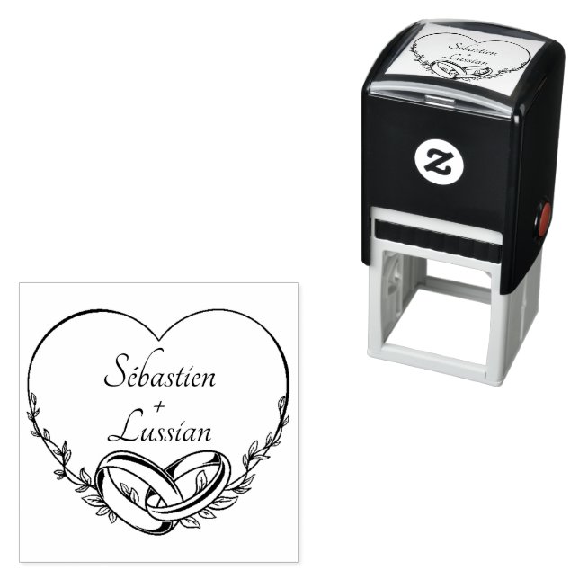 Sello Automático Boda con guion moderno (In Situ)