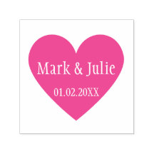 Boda Cute Nombres Pareja Fecha Estampilla de Arte