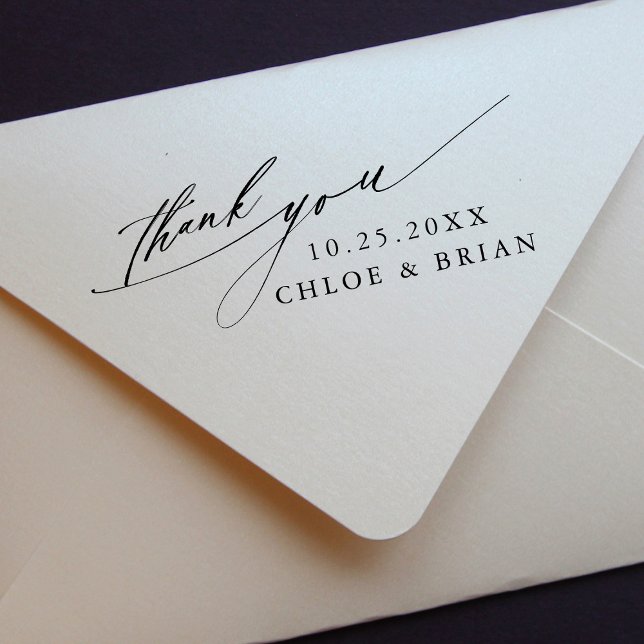 Sello Automático Boda de caligrafía de moda Gracias (Subido por el creador)