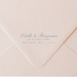 Sello Automático Boda de dirección de retorno de escritura elegante