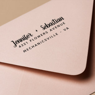 Sello Automático Boda de escritura de caligrafía escrita de mano mo