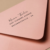 Boda de escritura de caligrafía moderna