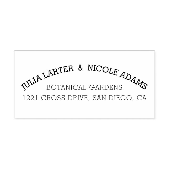 Sello Automático Boda de flores silvestres boho naranja púrpura (Diseño)