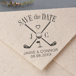 Sello Automático Boda de Golf Let's Par-Tee Save the Date