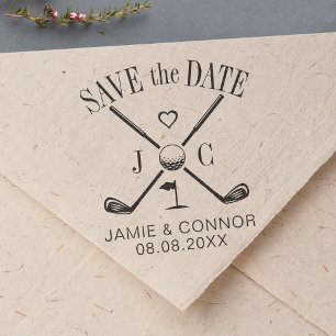 Sello Automático Boda de Golf Let's Par-Tee Save the Date