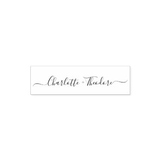 Sello Automático Boda de guión de caligrafía de nombres elegantes