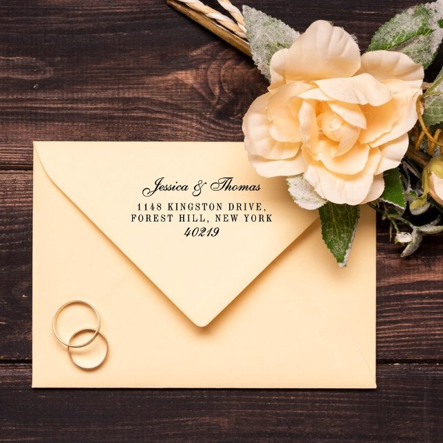 Sello Automático Boda de guión elegante (Subido por el creador)