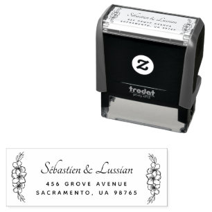 Sello Automático Boda de guion moderno