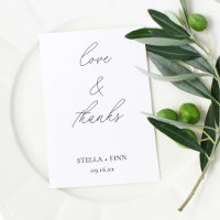 Boda de guión moderno Love & Thanks