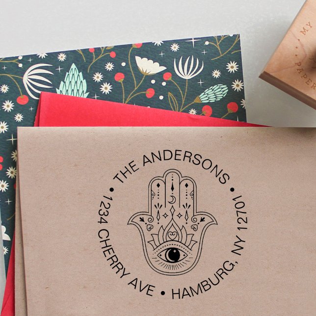 Sello Automático Boda de la Familia Hamsa Evil Eye Protection (Subido por el creador)