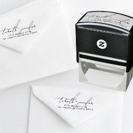 Sello Automático Boda de nombres personalizados modernos de guión c