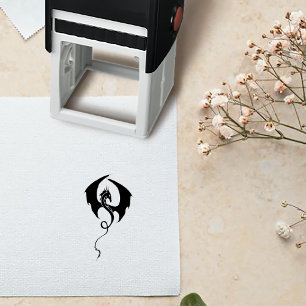 Sello Automático Boda Dragón Negro