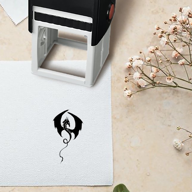 Sello Automático Boda Dragón Negro (Subido por el creador)