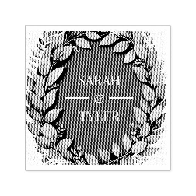 Sello Automático BODA EUCALYPTUS Pegatina DE LLUVIA (Diseño)