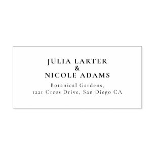 Sello Automático Boda Fronterizo de Estilo Marfil De Lujo Brillante