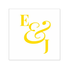 Sello Automático Boda Minimalista con Ampersand | Moderno