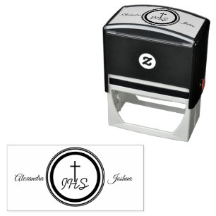 Sello Automático Boda versado a la biblia católica